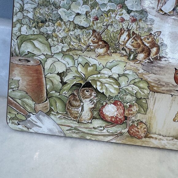 Pottery Barn Kids Placemat Beatrix Potter Peter Rabbit Single Cork Back - Picture 8 of 13